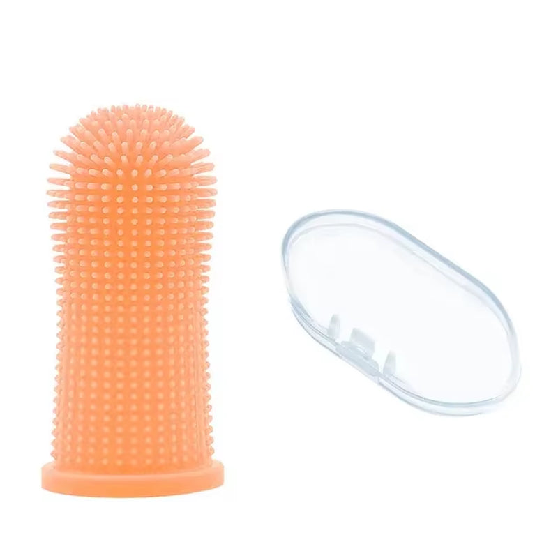 Dog Super Soft Pet Finger Toothbrush Teeth Cleaning Breath Care Nontoxic Silicone Tooth Brush Cat Dog Toothbrush Pet Products